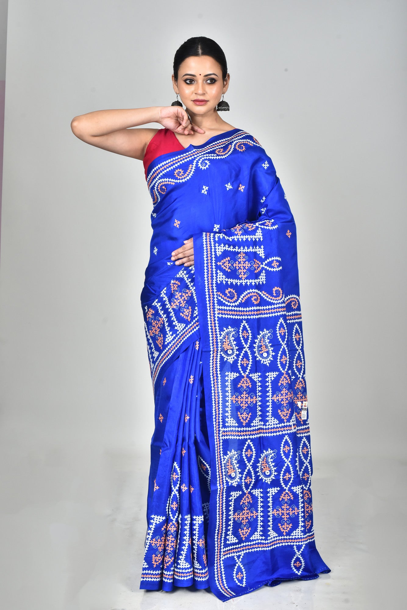 BANGALORE SILK GUJRATI STITCH SAREE