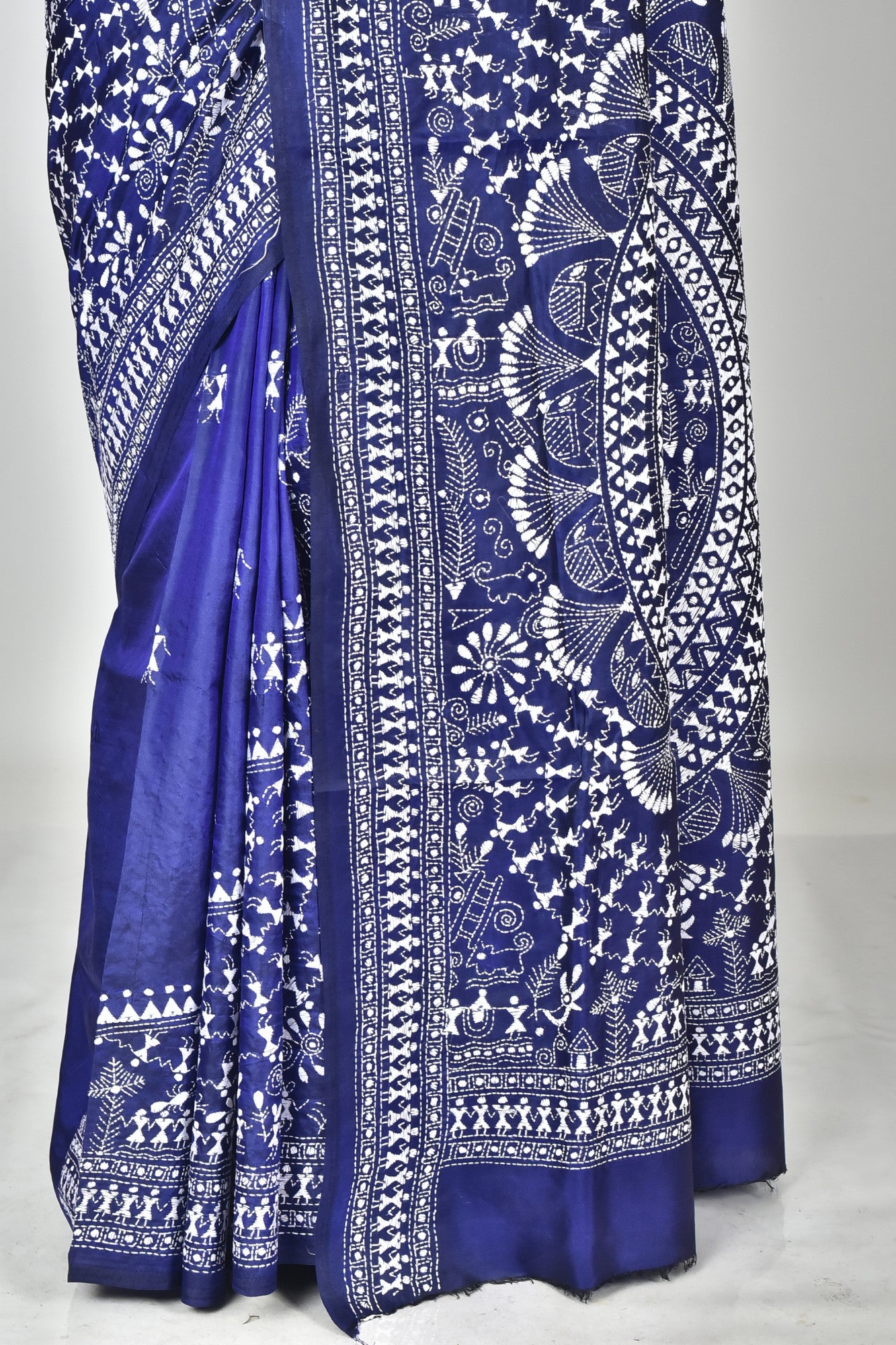 BANGALORE SILK KANTHA SAREE Thumbnail