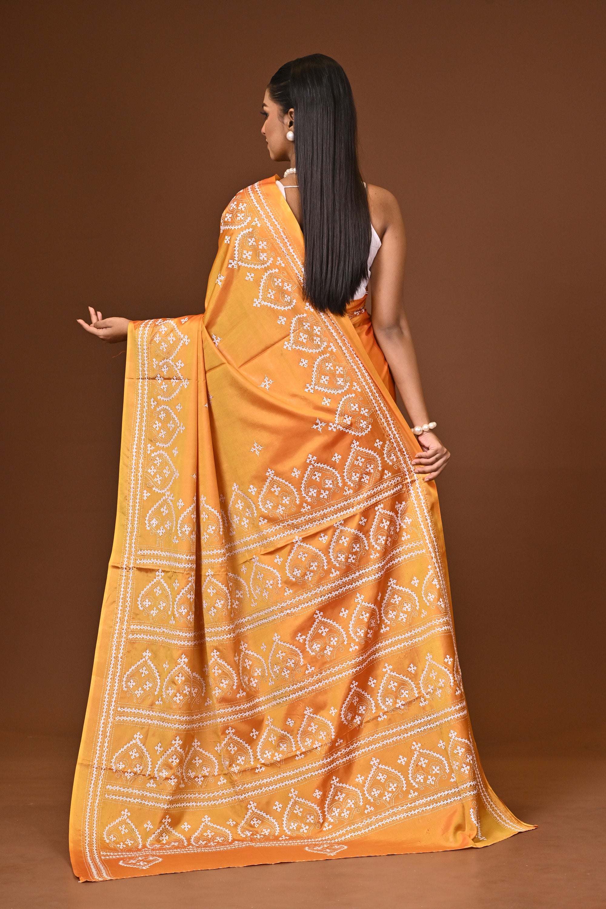 Blended Silk Kantha Saree