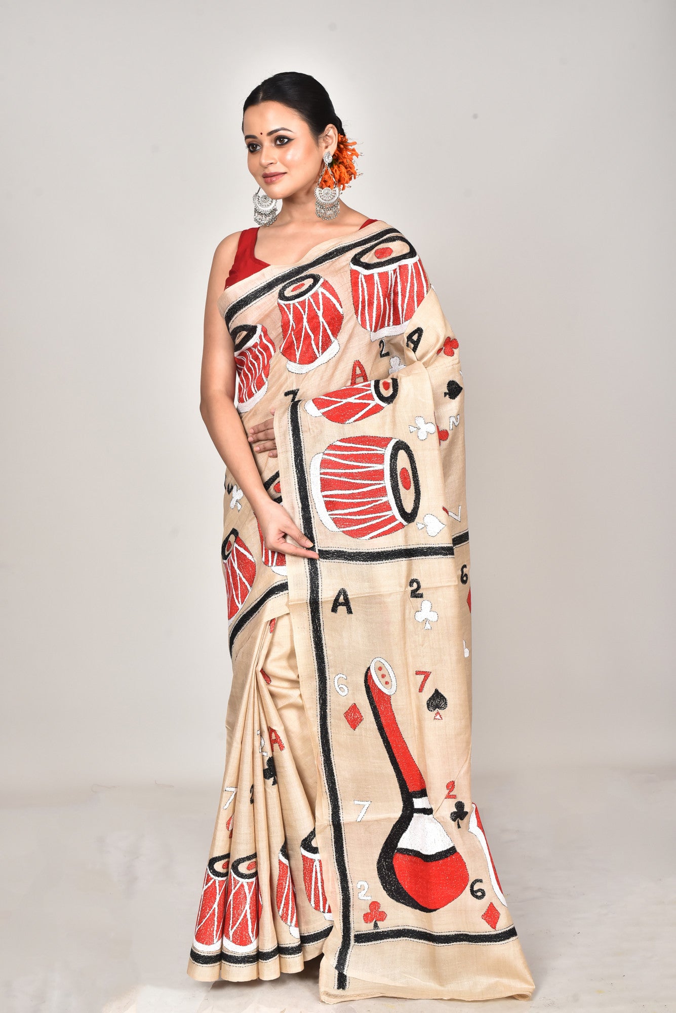 GACHI SILK KANTHA SAREE Thumbnail
