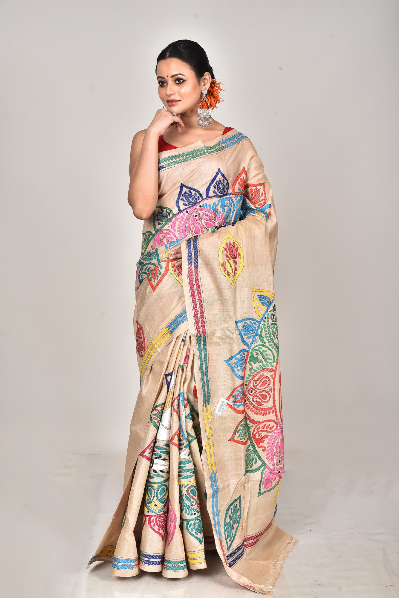 GACHI SILK KANTHA SAREE