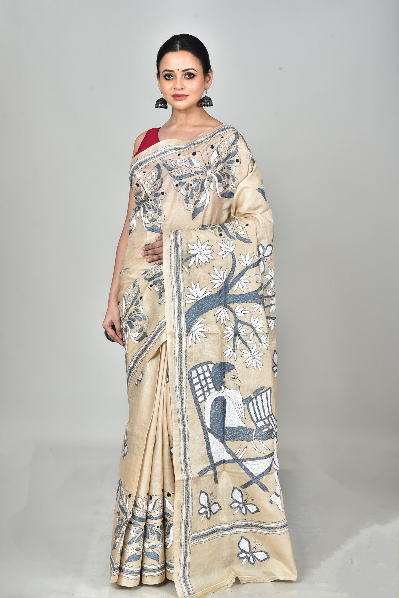 GACHI SILK KANTHA SAREE