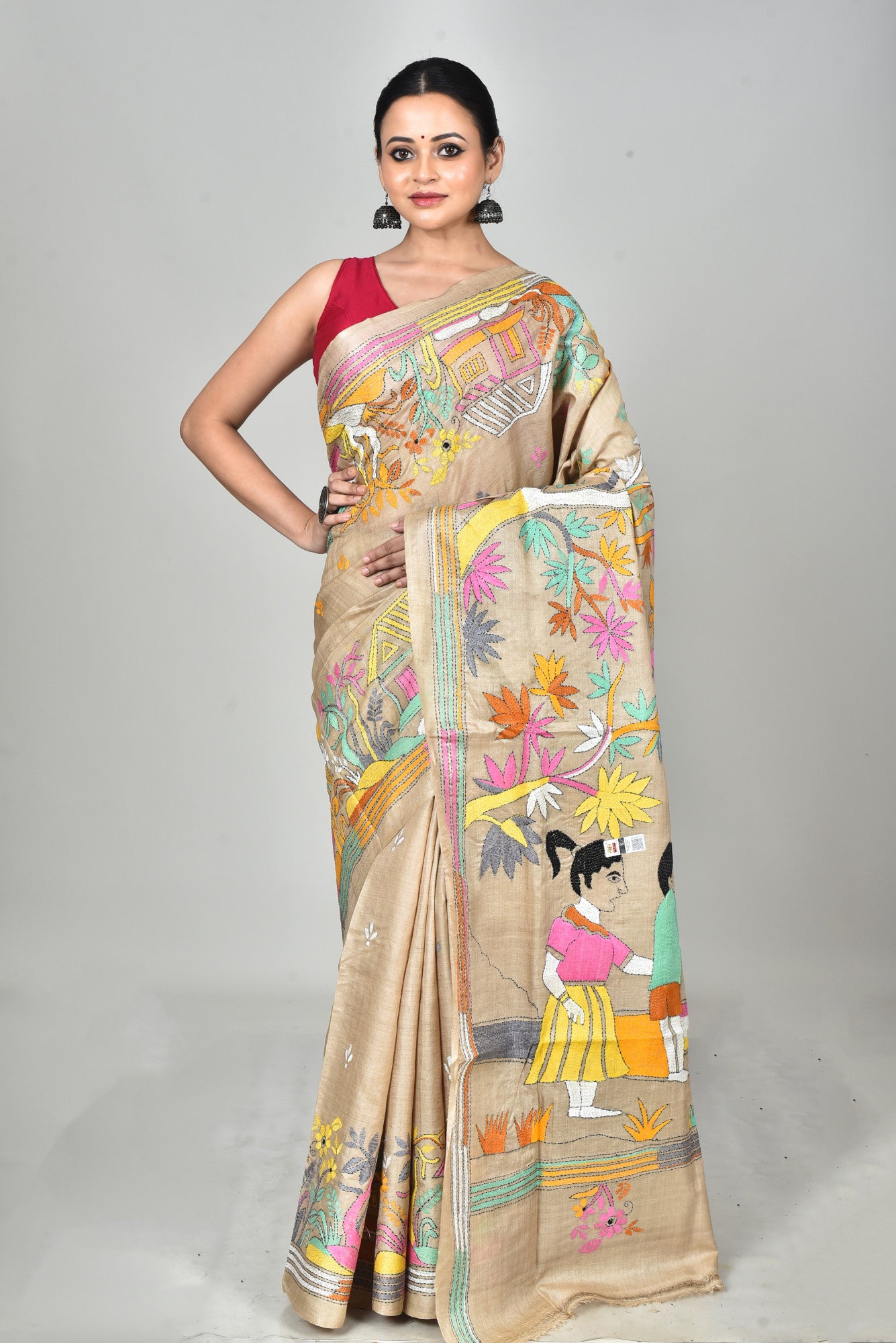GACHI SILK KANTHA SAREE