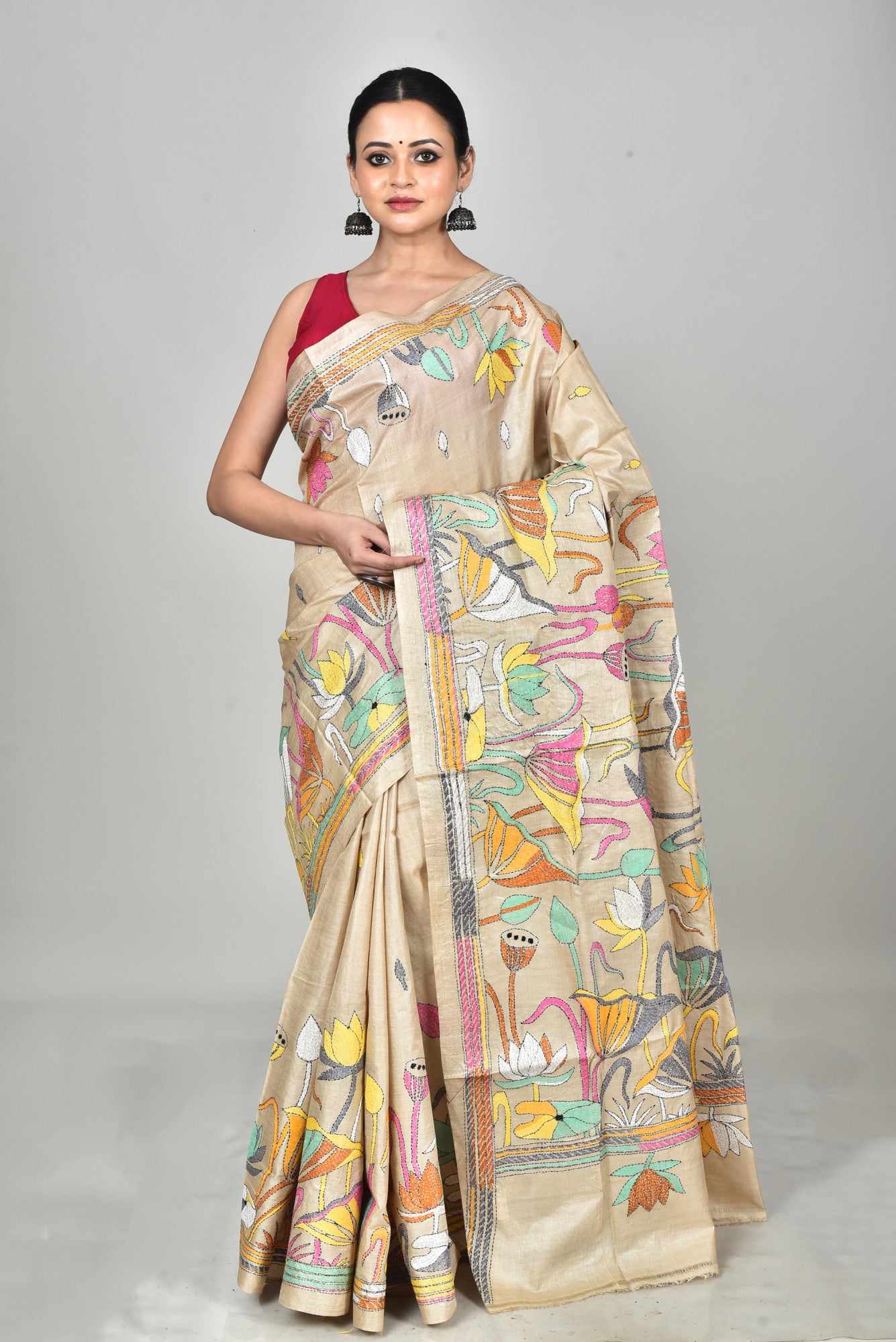 GACHI SILK KANTHA SAREE