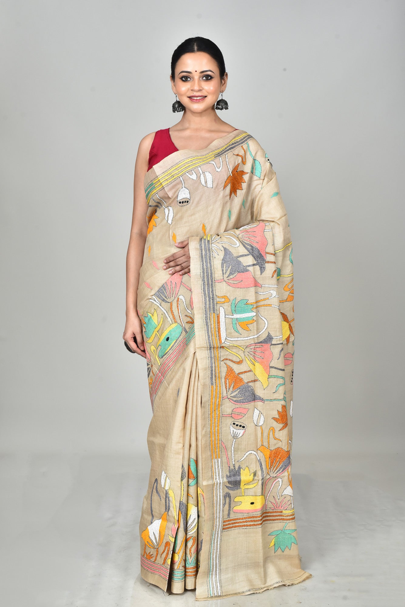 GACHI SILK KANTHA SAREE
