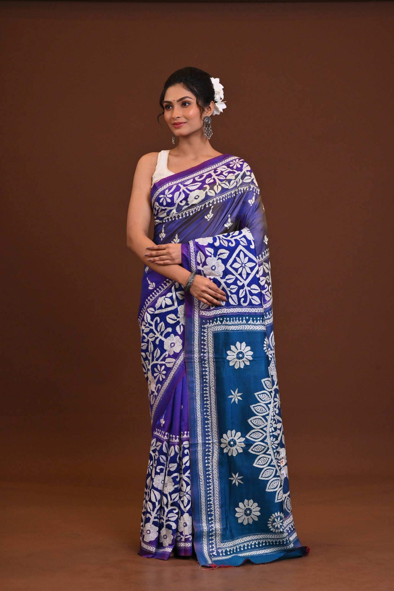 Gachi Silk Kantha Saree Thumbnail