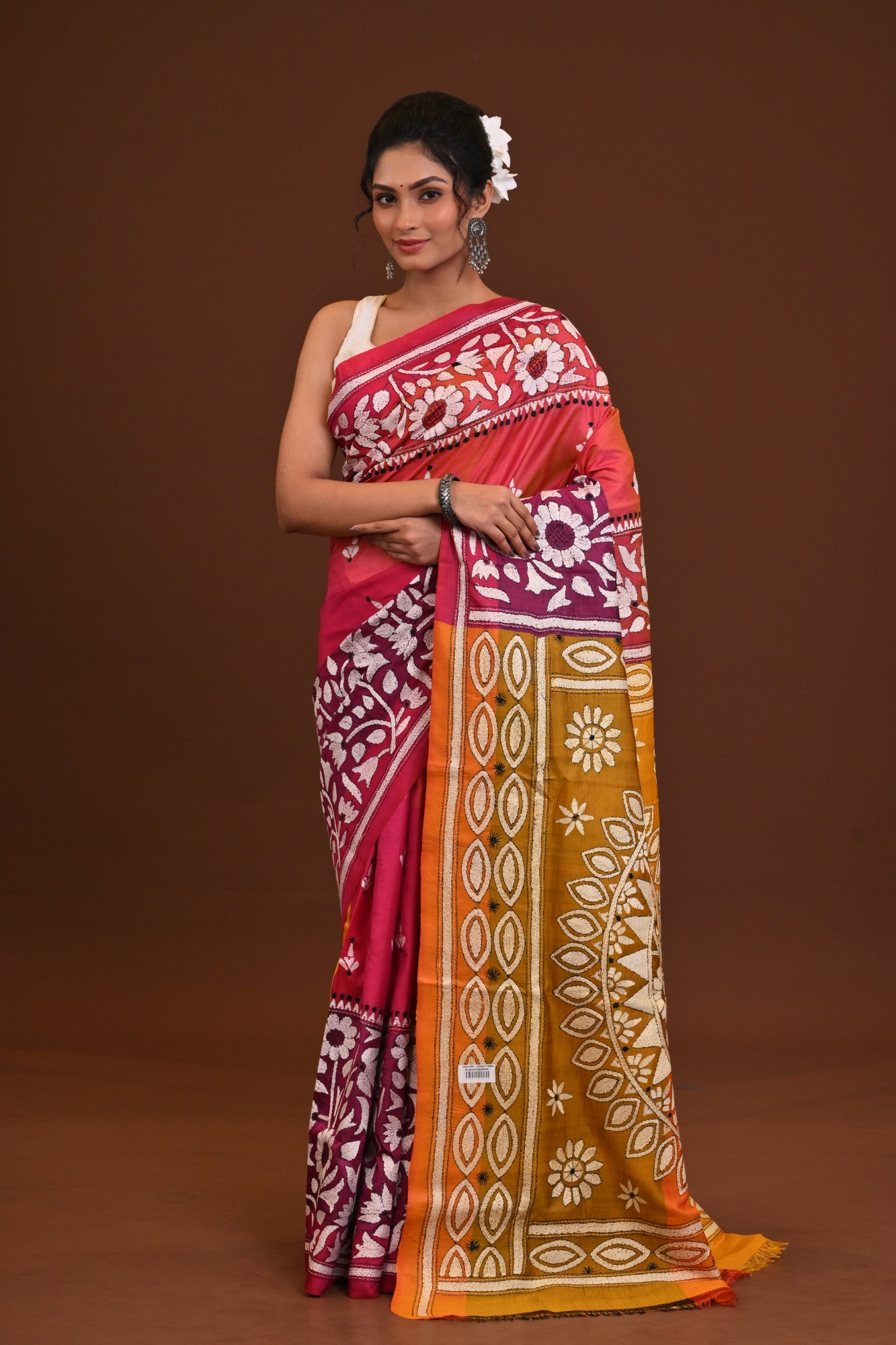Gachi Silk Kantha Saree Thumbnail