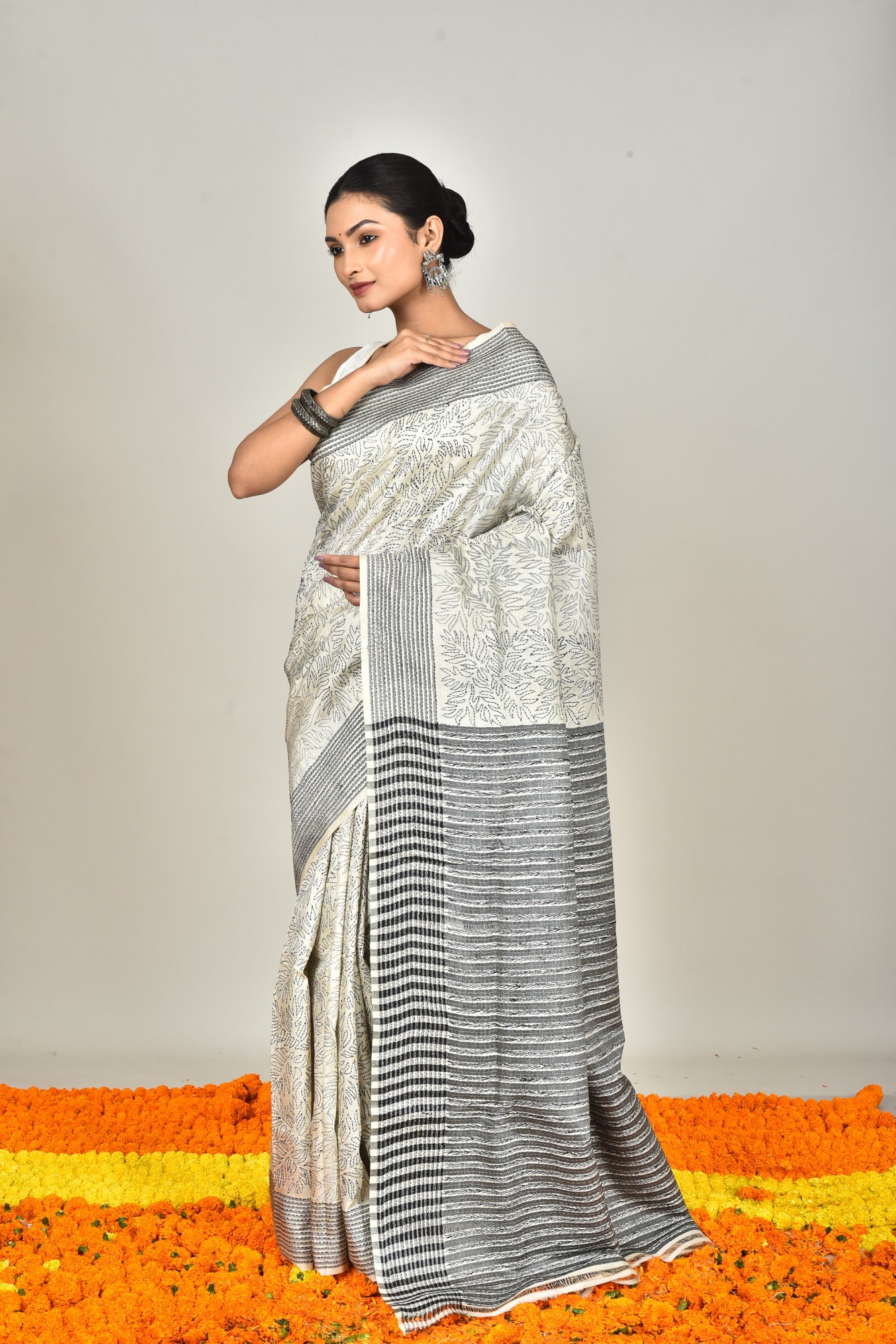 JALCHURI SILK KANTHA SAREE Thumbnail
