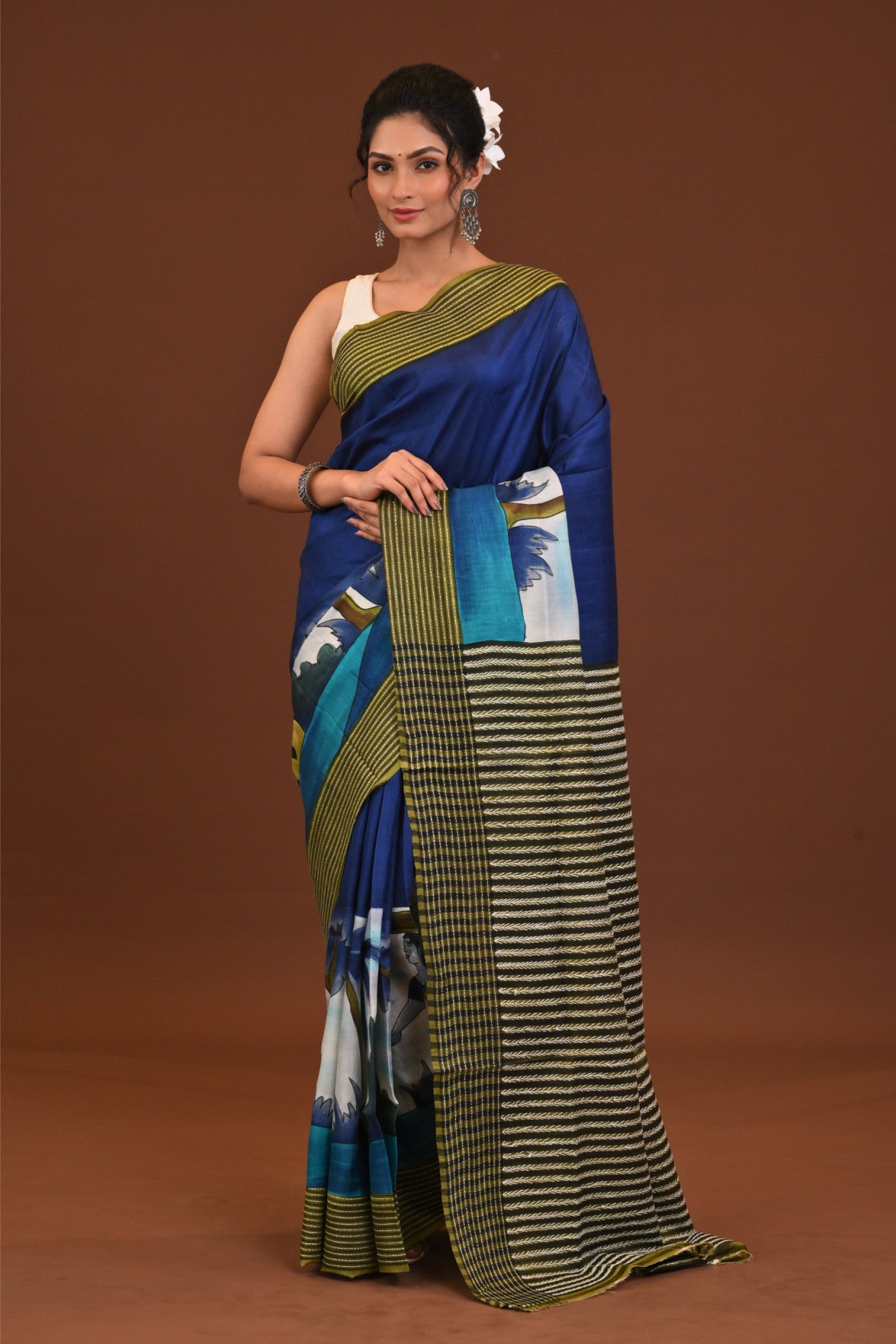 Jalchuri Silk Katha Saree Thumbnail