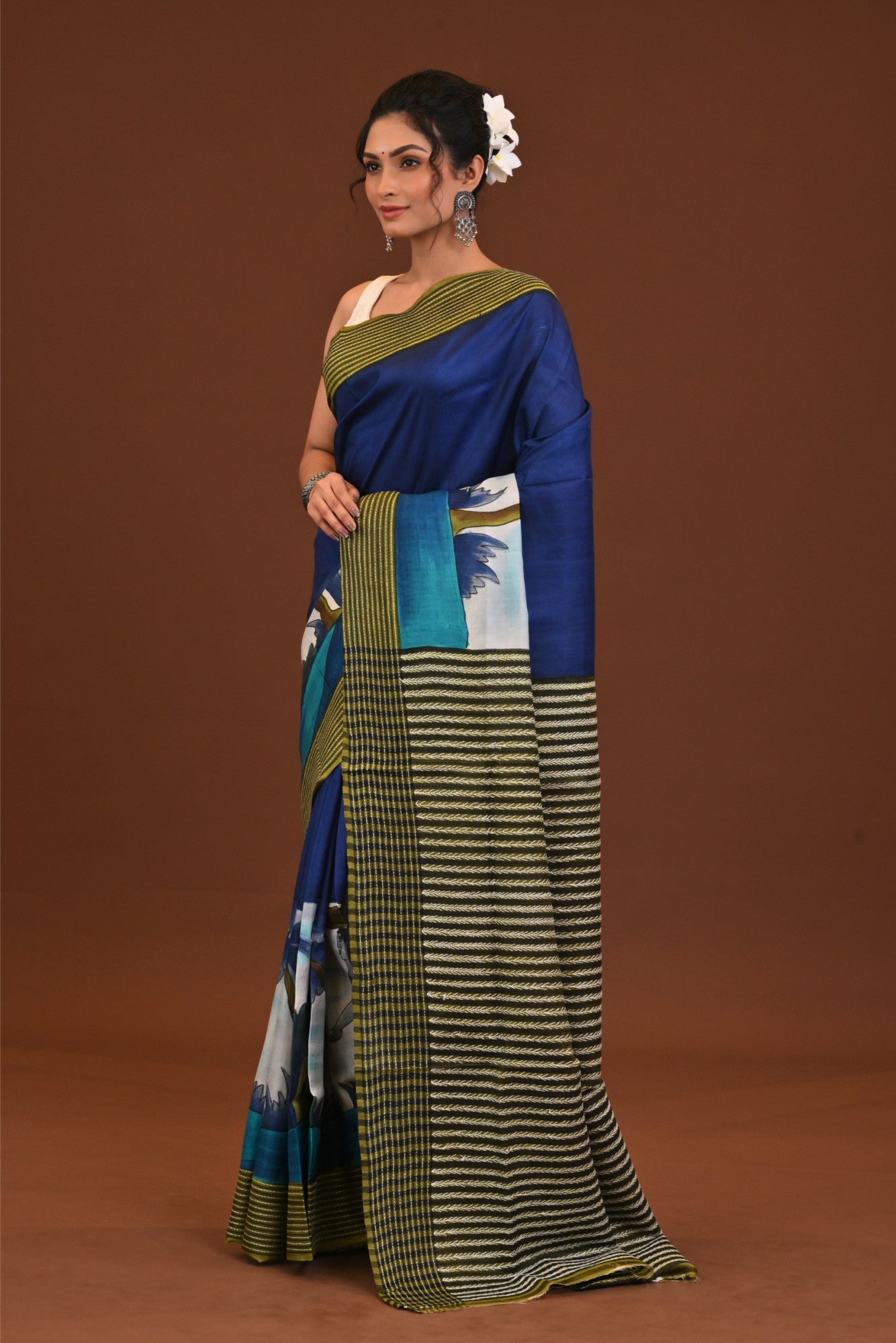 Jalchuri Silk Katha Saree Thumbnail
