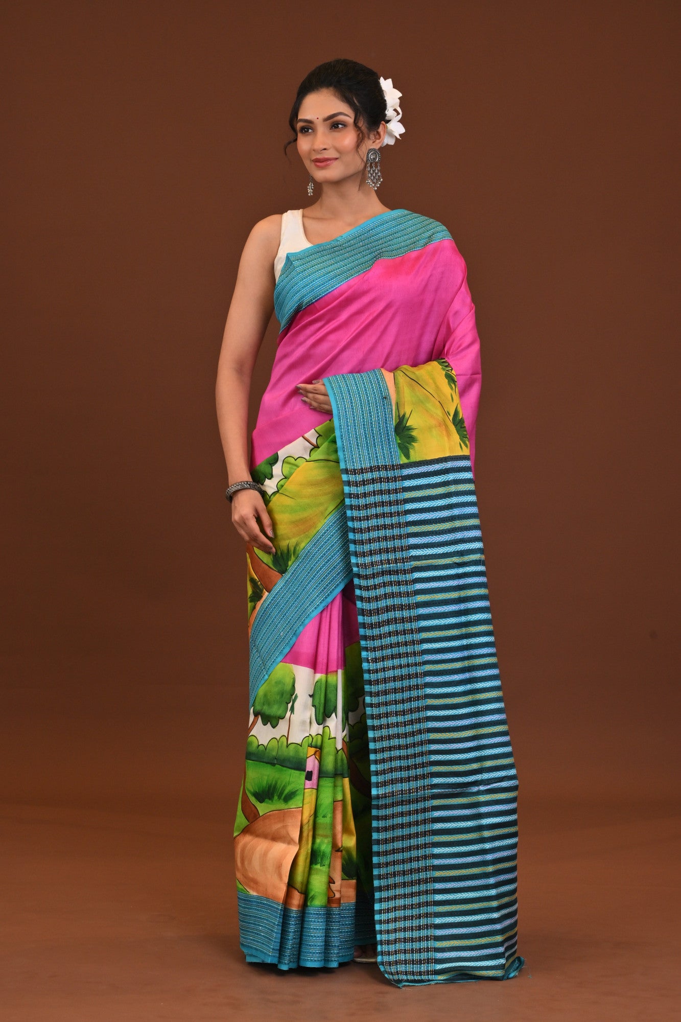 Pure Silk Kantha Saree