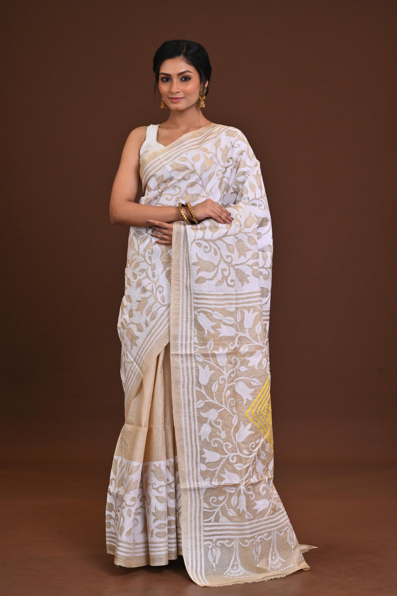 Pure Silk Kantha Saree