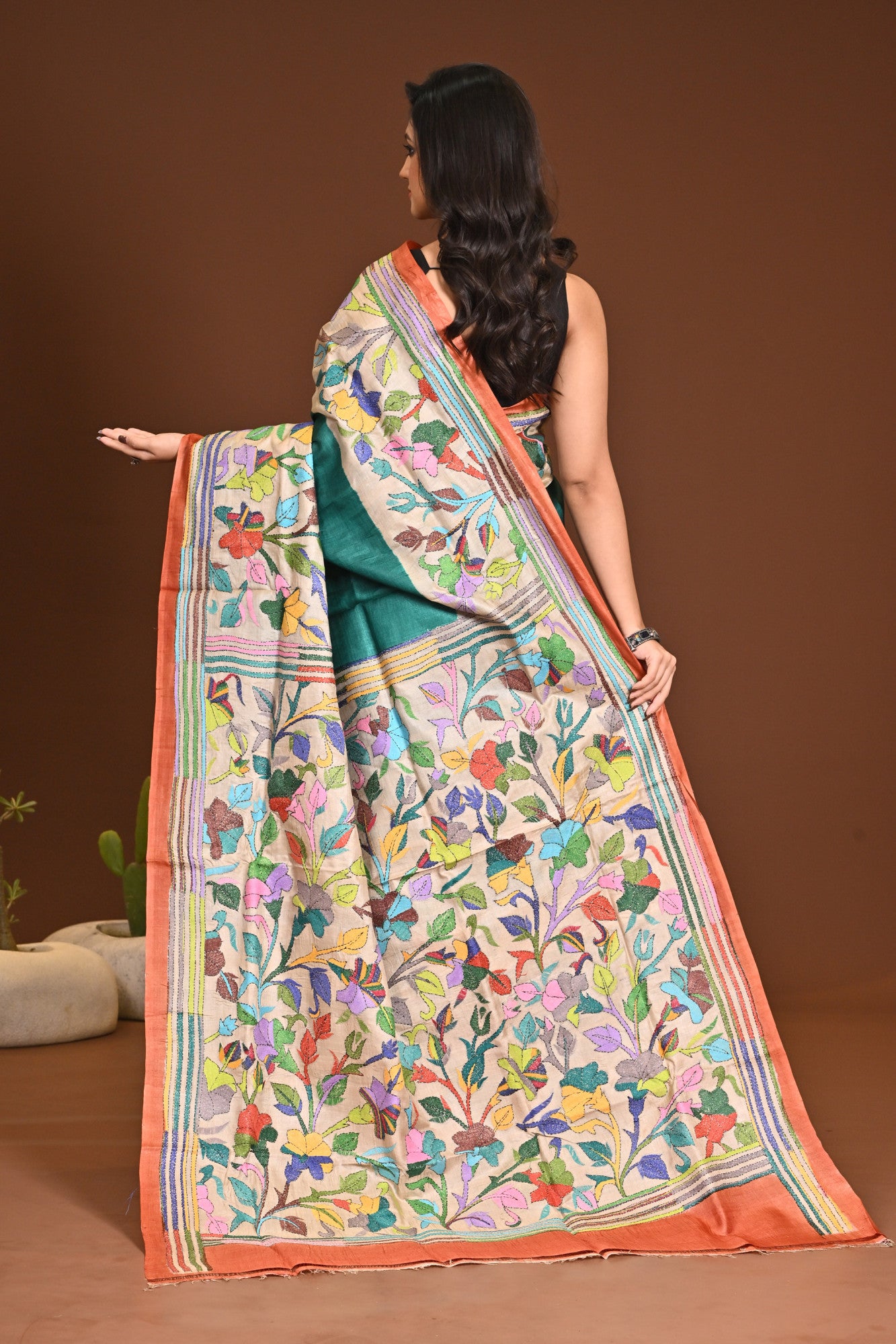 GACHI SILK KANTHA SAREE