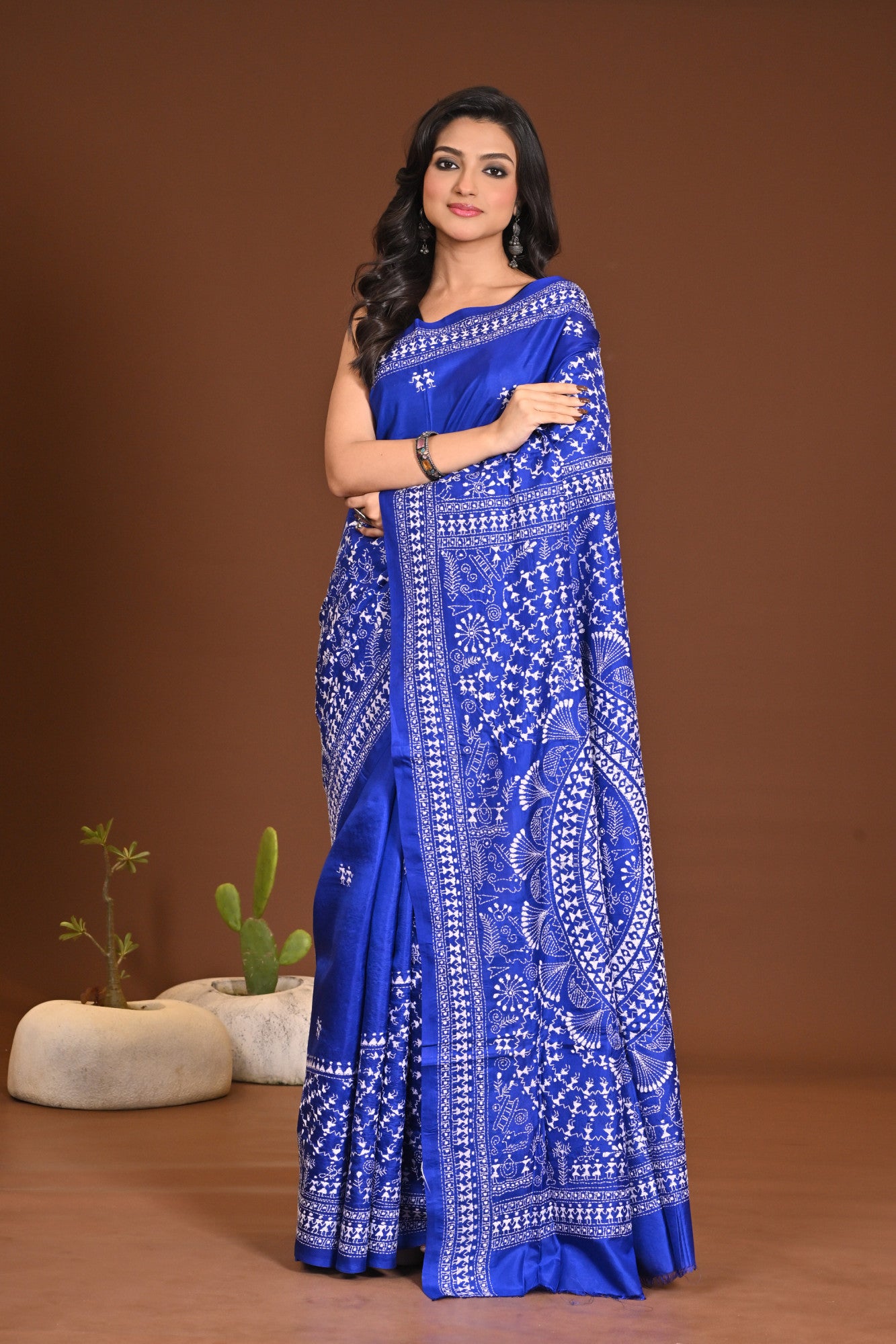 PURE SILK KANTHA SAREE