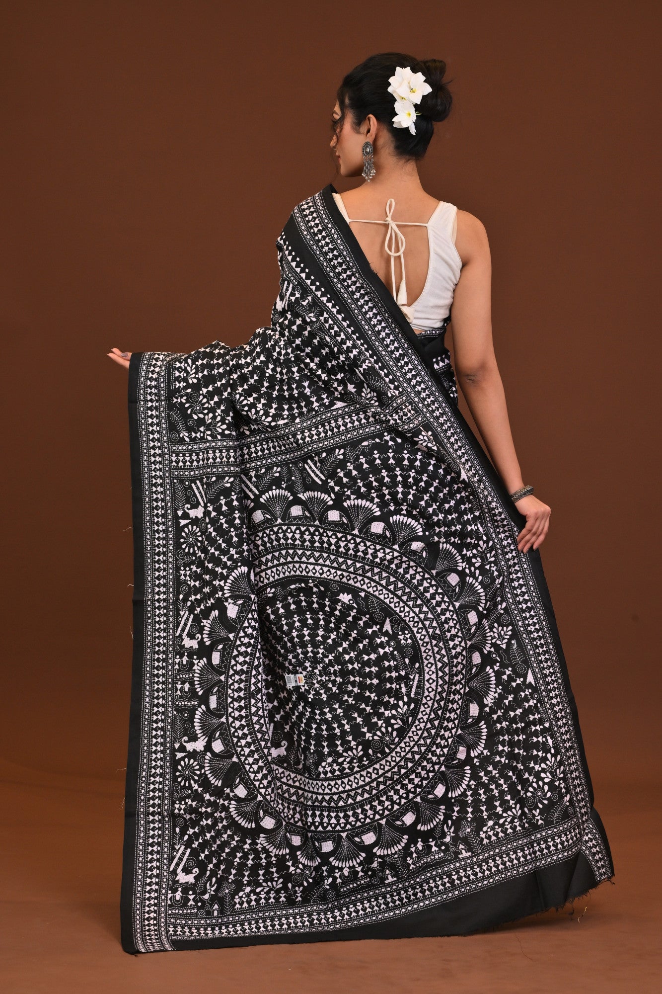PURE SILK KANTHA SAREE