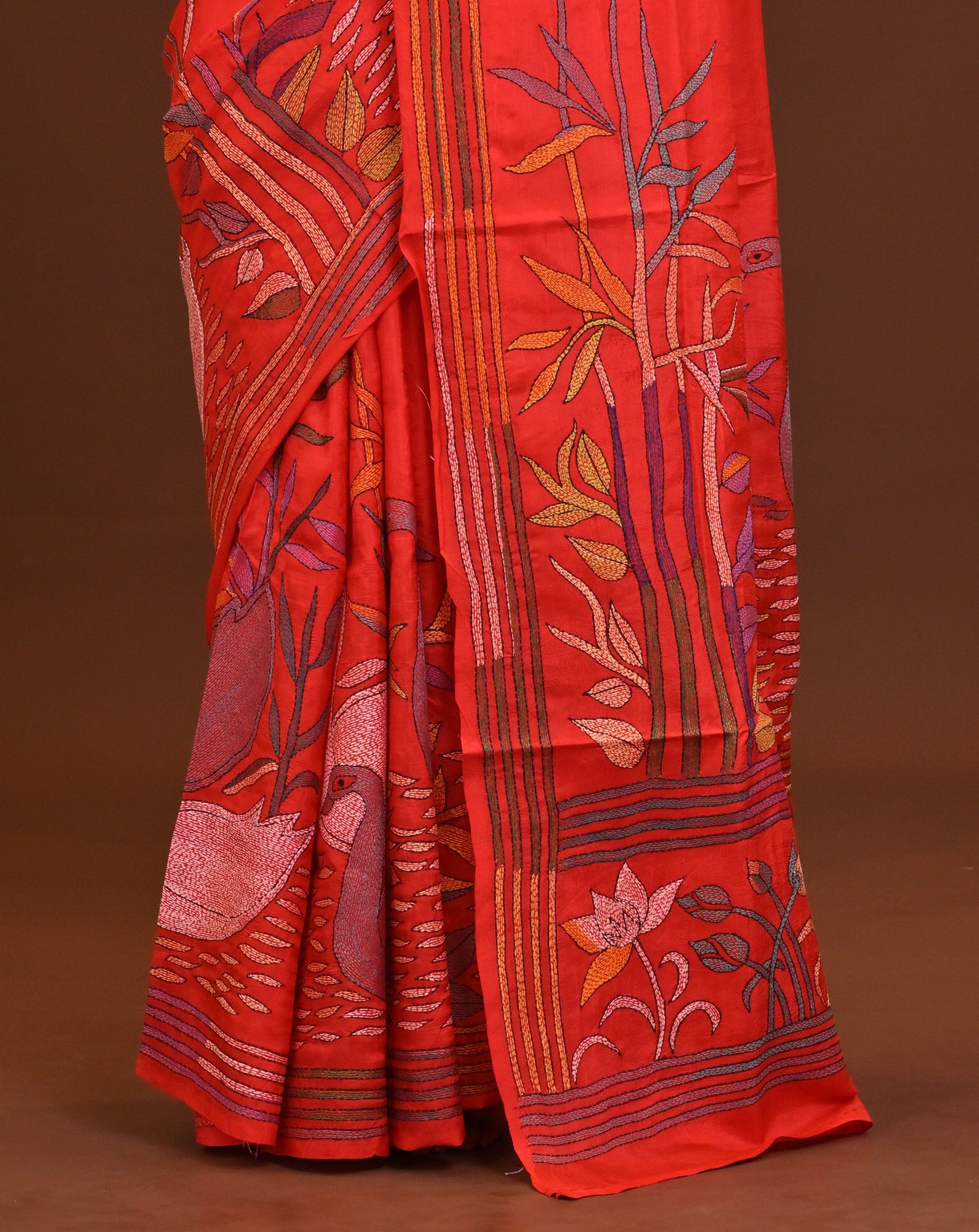 Pure Silk Kantha Saree Thumbnail