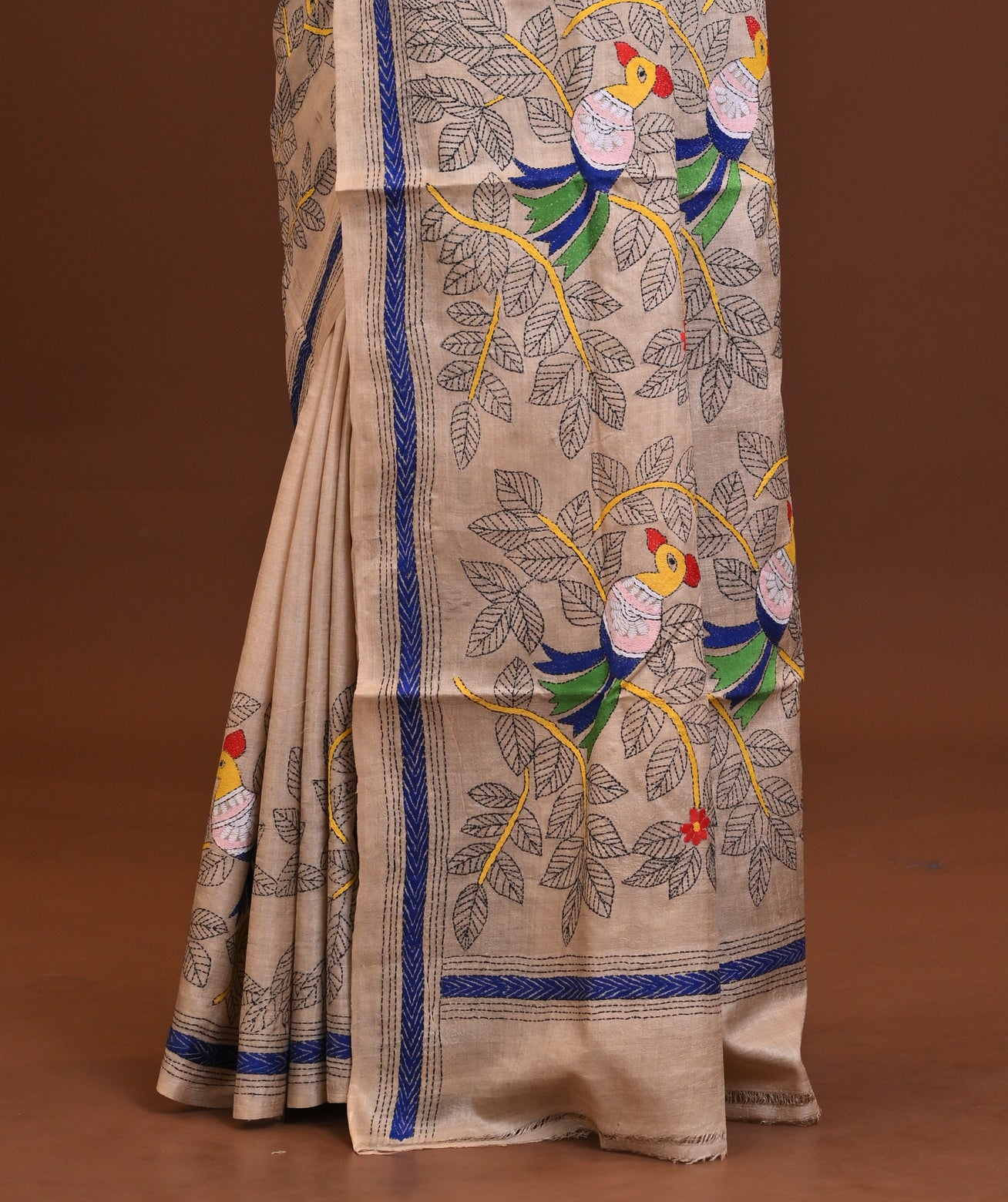 Pure Silk Kantha Saree Thumbnail