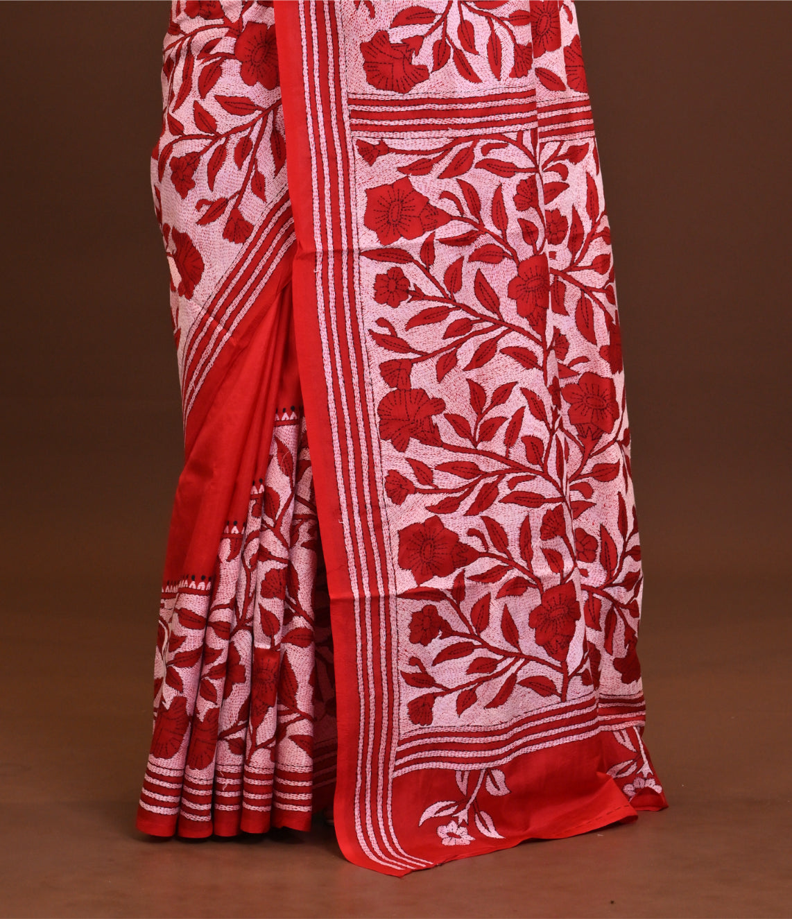 Pure Silk Kantha Saree Thumbnail