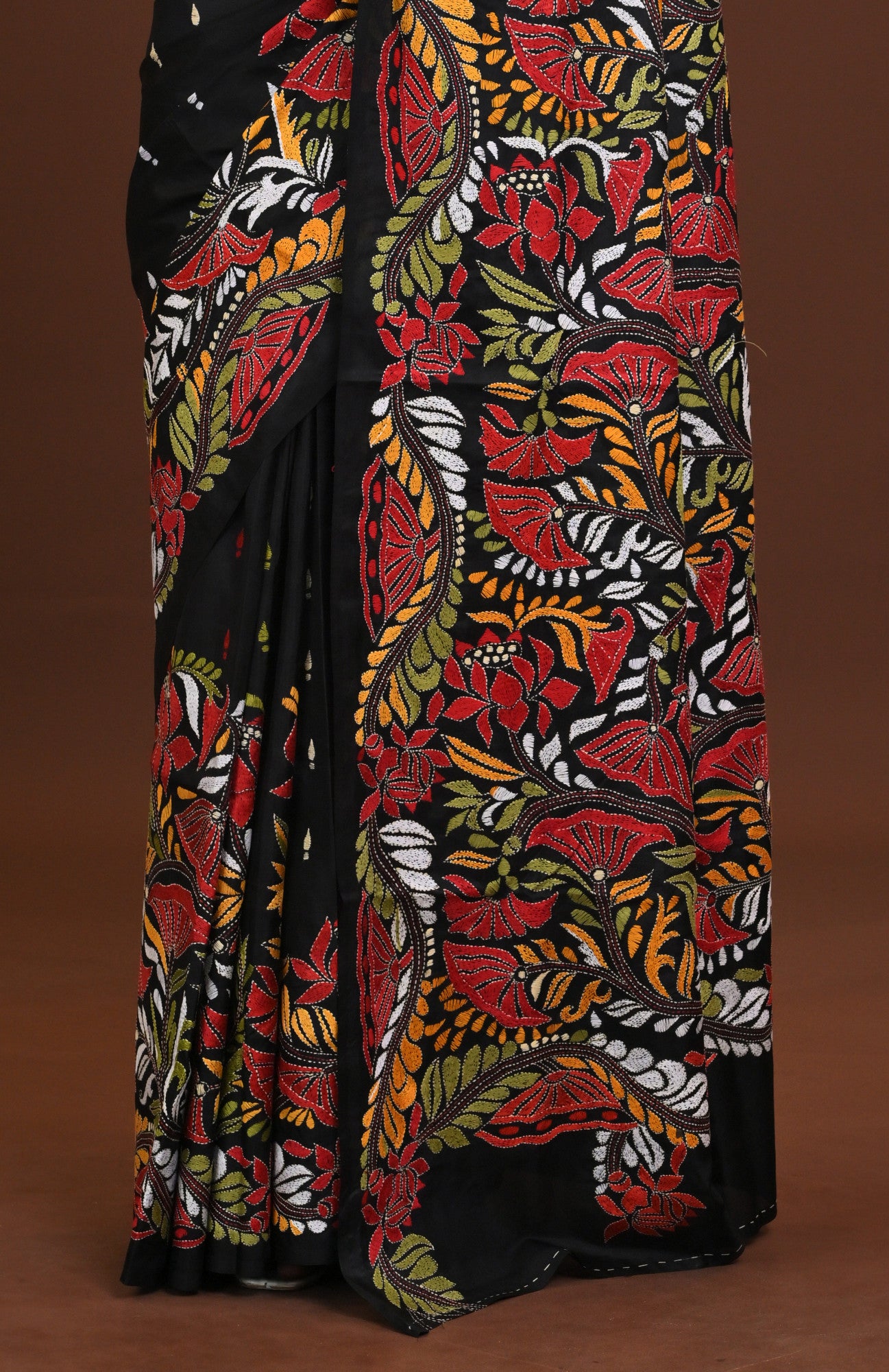 Pure Silk Kantha Saree Thumbnail