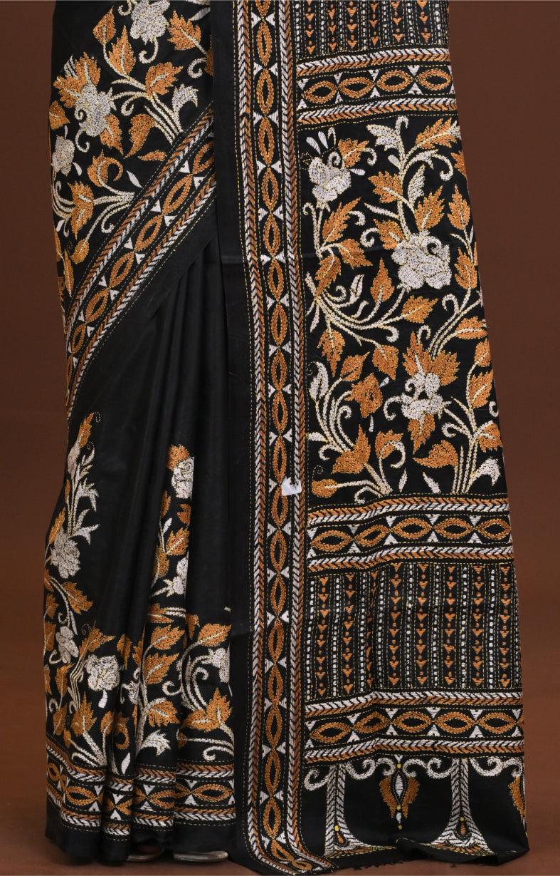 Pure Silk Kantha Saree Thumbnail