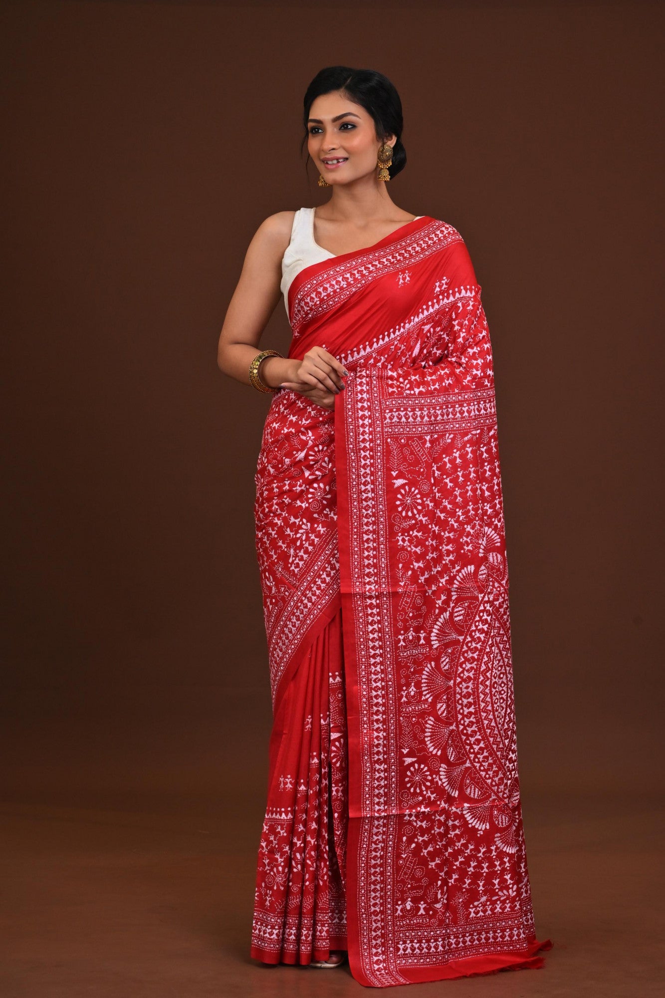 Pure Silk Kantha Saree Thumbnail