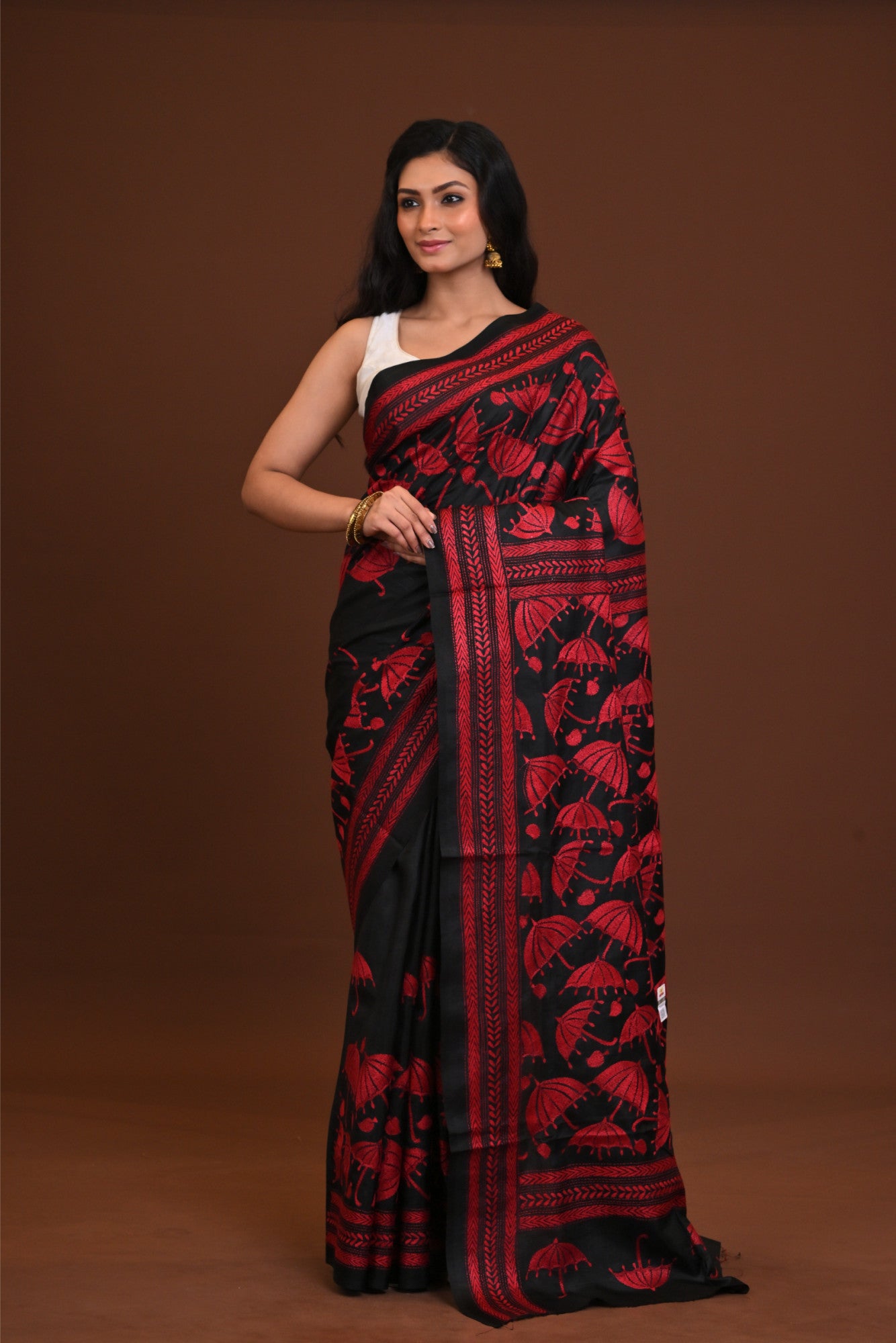 Pure Silk Kantha Saree Thumbnail