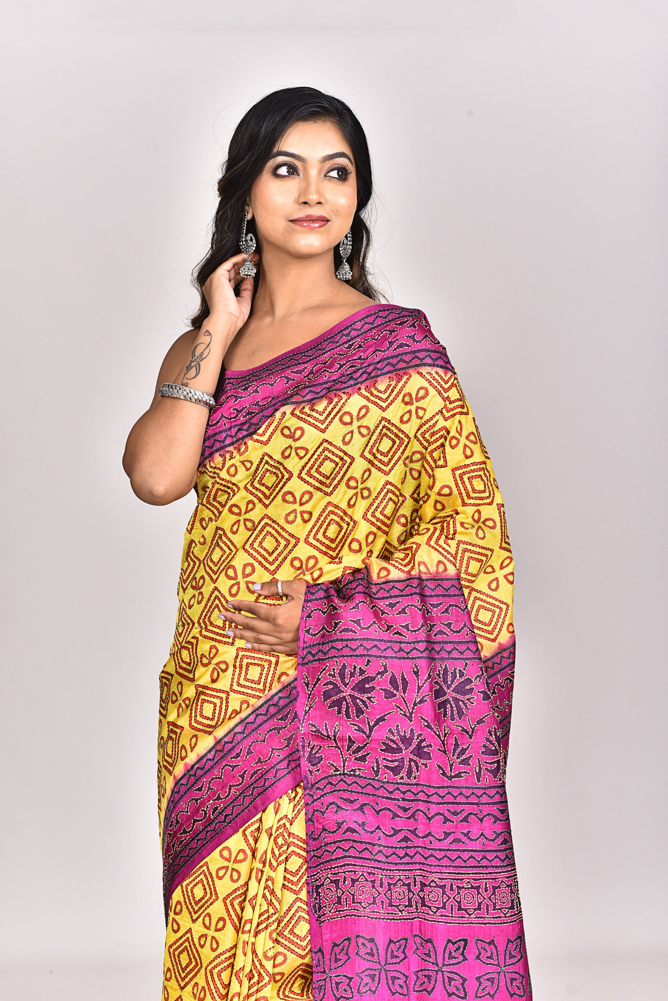 Bulian Stitch Saree
