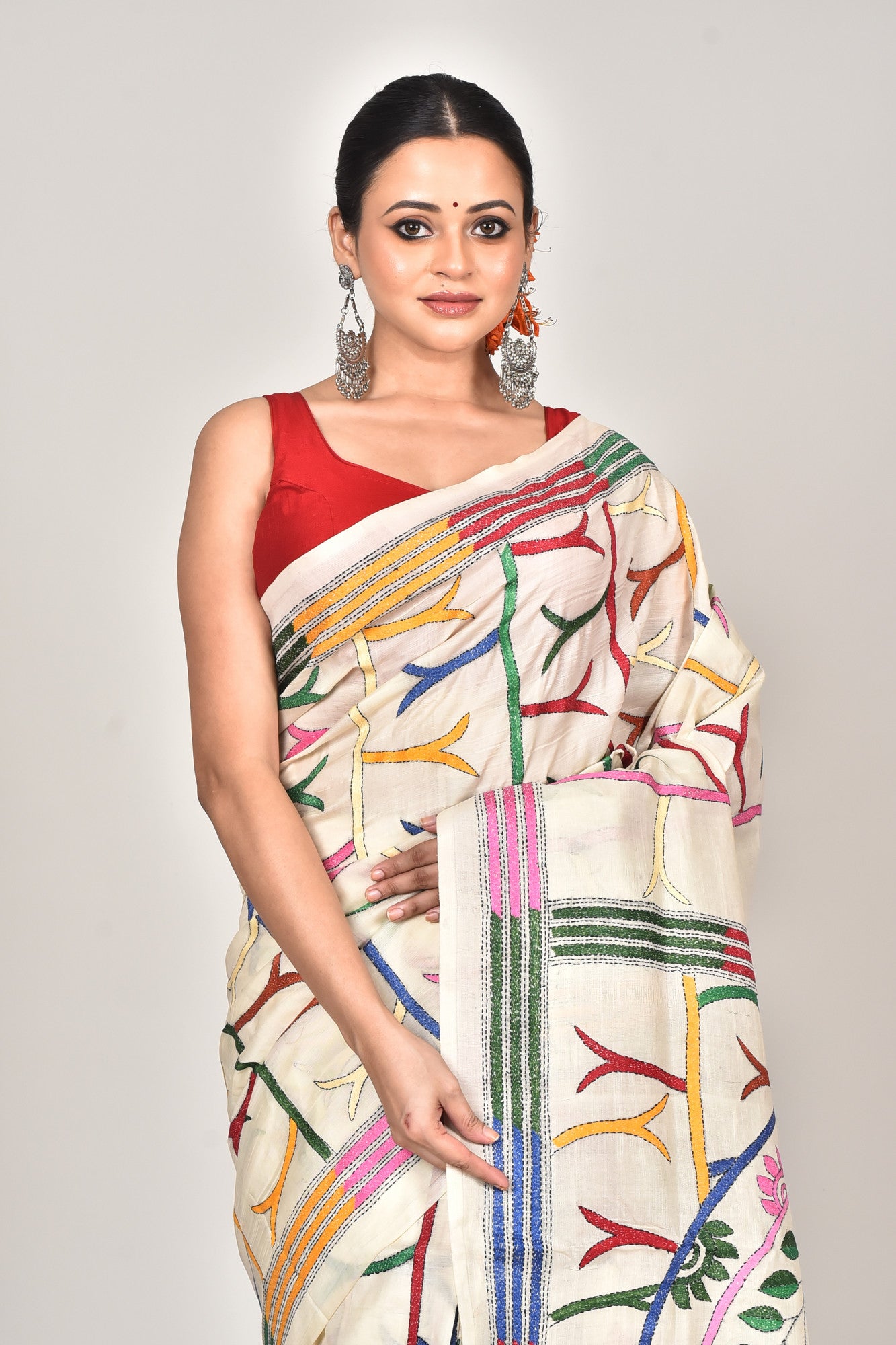 TUSSAR SILK KANTHA SAREE Thumbnail
